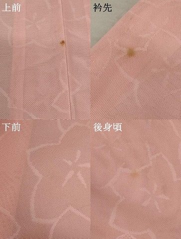 平和屋着物＊夏物　小紋　紗　花づくし　正絹　逸品　AABB0555st_7