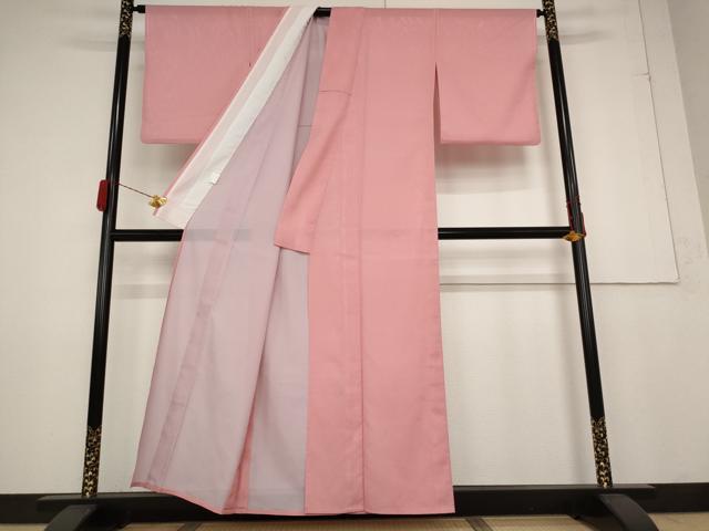 平和屋着物＊夏物　小紋　絽　霞文　洗える着物　AABB0596st_1