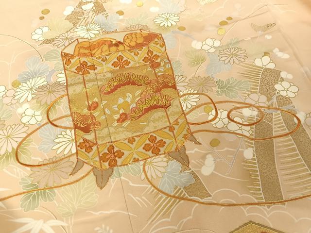 平和屋着物○創業460年・千總 色留袖 駒刺繍 貝桶吉祥