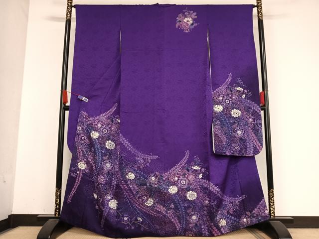 平和屋着物●豪華振袖　辻が花　金彩　正絹　逸品　AABB1305np