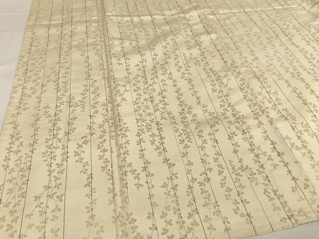 平和屋着物▽白根沢 捩り織 お召 単衣 枝花文 正絹 逸品