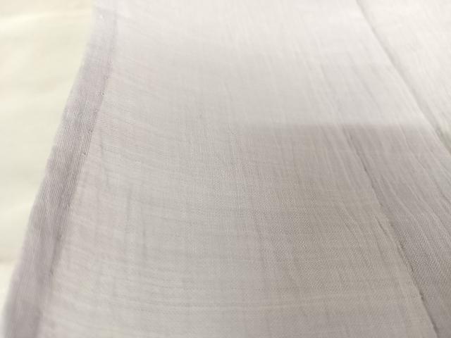 平和屋着物＊夏物 上布 色無地 古今 牡丹鼠色 麻 逸品 AABB1368np