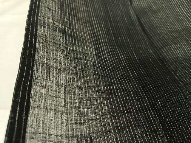 平和屋着物＊夏物 男性 重要無形文化財 本場宮古上布 縞 苧麻