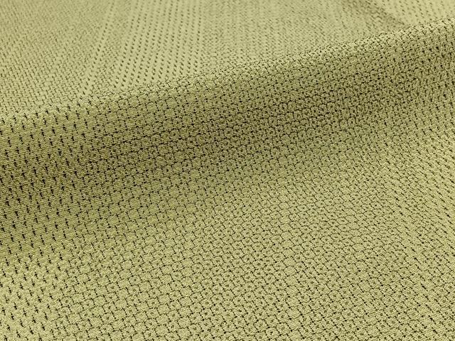 平和屋着物▽本塩沢　単衣　110亀甲　斜縞　正絹　逸品　AABB1420jh_5