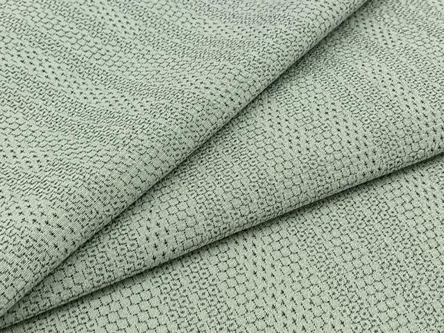 平和屋着物▽本塩沢　単衣　110亀甲　縞　正絹　逸品　AABB1438jh