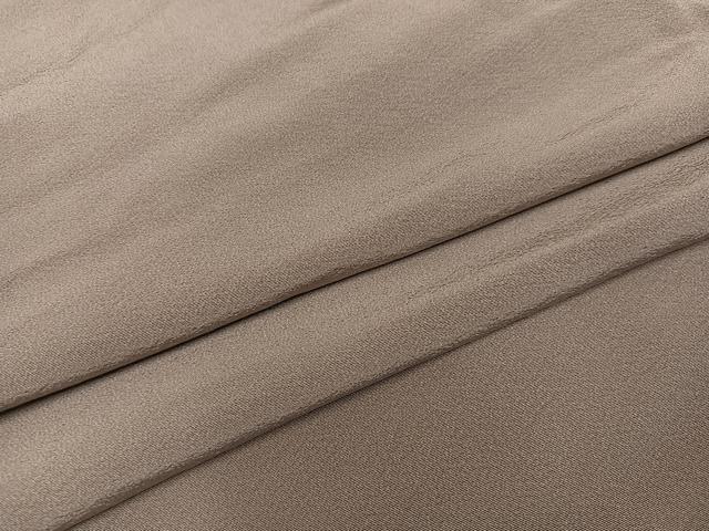 平和屋着物●上質な色無地　梅染色　大丸扱い　正絹　逸品　AABB1441ph