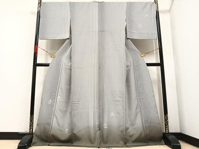 平和屋着物●希香粋　小西廣光　訪問着　唐草文　暈し染め　金彩　正絹　逸品　AABB1451ph