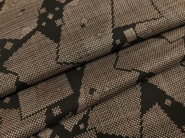 平和屋着物●本場大島紬　一元7マルキ　色紙文　正絹　逸品　未使用　AABB1458ph