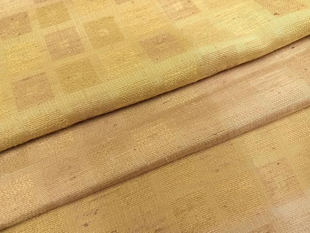 平和屋着物○お召 変わり市松文 正絹 逸品 AABB1511ph