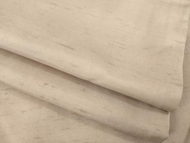 平和屋着物●石川県指定無形文化財　牛首紬　白山工房　手織り　霞文　正絹　逸品　AABB1980ck