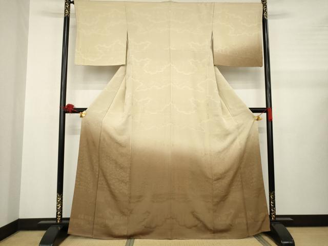 平和屋着物●訪問着　霞文　暈し染め　正絹　逸品　AABB1994ck