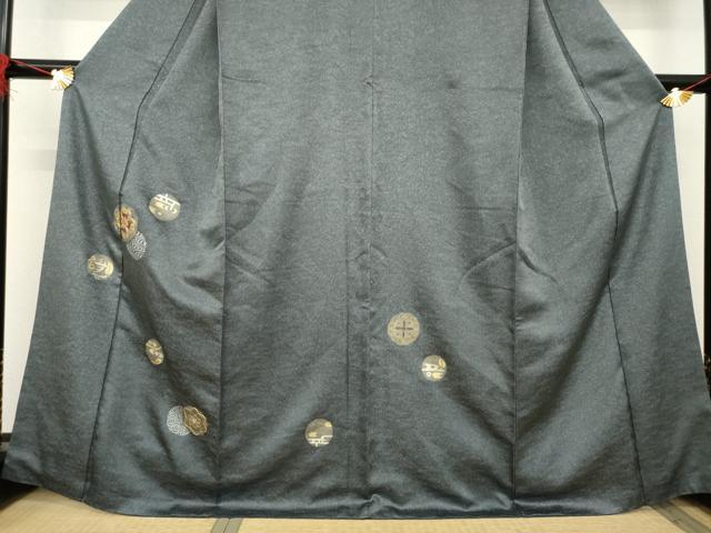 平和屋着物○訪問着 駒刺繍 花丸文 金銀彩 正絹 逸品 AABB1996ck