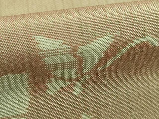 平和屋着物○上質な紬 花蝶文 正絹 逸品 AABB2011ck