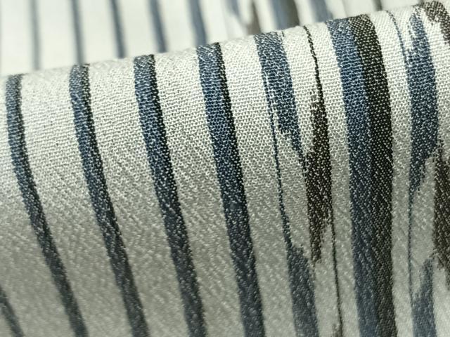 平和屋着物▽上質なお召 単衣 縞 正絹 逸品 AABB2044fyの通販はau PAY