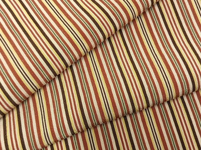 平和屋着物▽上質な小紋　単衣　縞　正絹　逸品　AABB2049fy