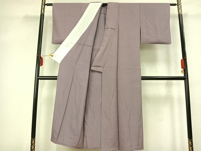 平和屋着物▽江戸小紋 単衣 万筋 紫色×ピンク色 正絹 逸品