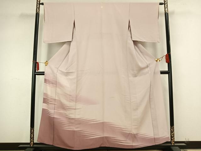 平和屋着物▽訪問着　単衣　霞文　正絹　逸品　AABB2101fy