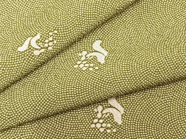 平和屋着物▽江戸小紋　単衣　栗鼠　洗える着物　AABB2117fy