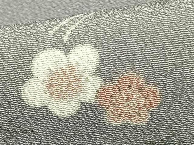 平和屋着物▽小紋 単衣 市松舞桜文 洗える着物 AABB2119fy - www