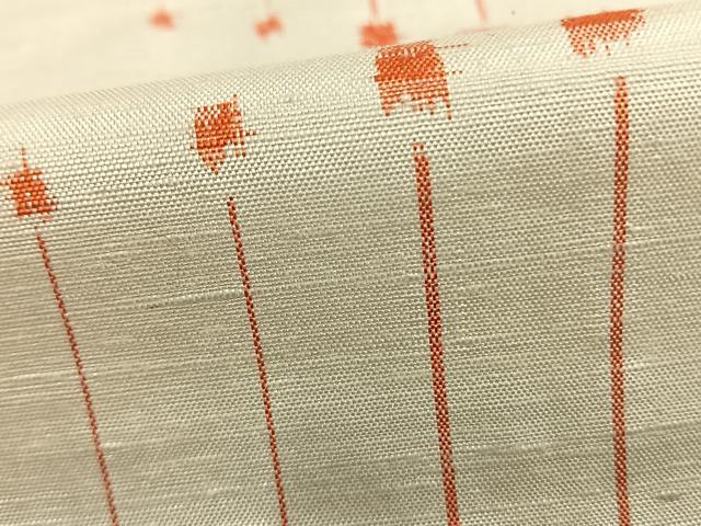 平和屋着物▽上質な紬 単衣 抽象文様 正絹 逸品 AABB2126fy