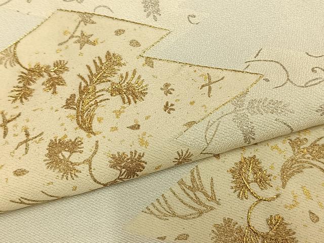 平和屋着物▽訪問着 単衣 幾何学唐草文 暈し染め 金銀