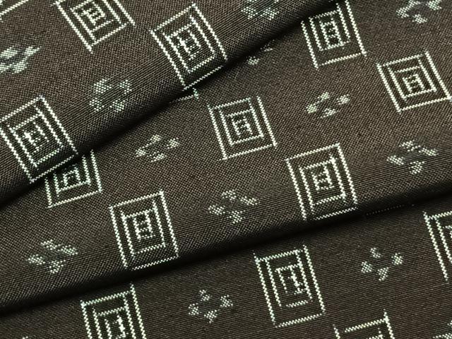 平和屋着物▽本場琉球絣　単衣　紬 　正絹　逸品　未使用　AABB2224fy 平和屋着物▽本場琉球絣 単衣 紬 正絹 逸品 未使用 AABB2224fy