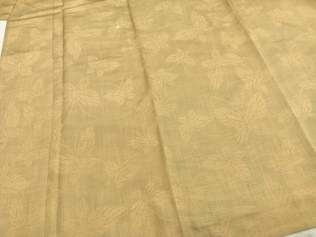 平和屋着物▽上質な紬 単衣 舞蝶文 正絹 逸品 AABB2255fy