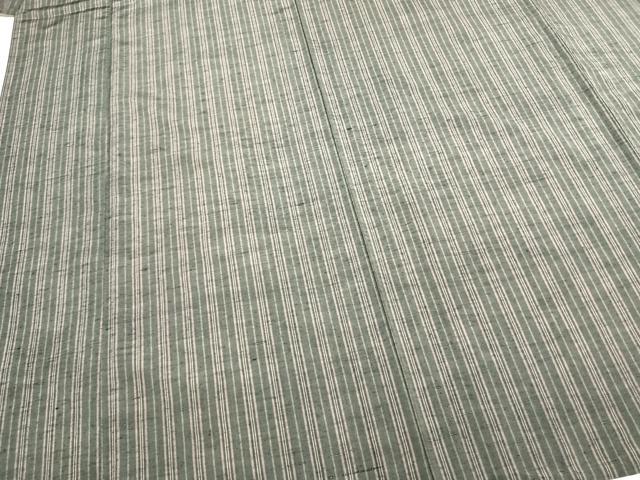平和屋着物▽上質な紬 単衣 縞 正絹 逸品 AABB2260fyの通販はau PAY