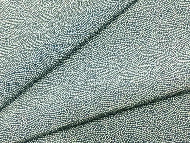 平和屋着物▽江戸小紋　単衣　草花文　正絹　逸品　AABB2263fy