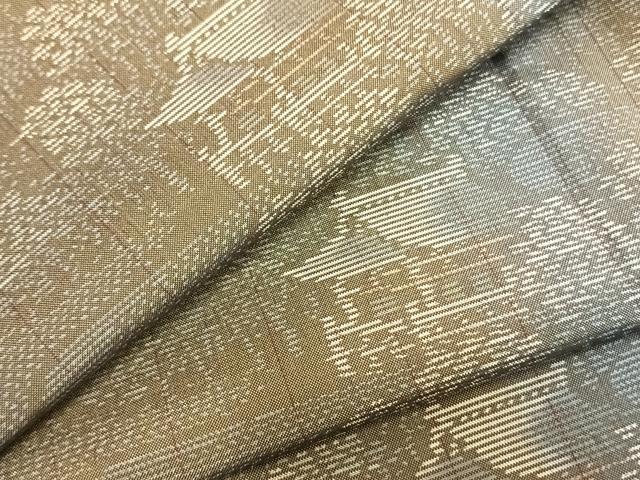 平和屋着物▽本場大島紬　単衣　風景文　さが美扱い　正絹　逸品　未使用　AABB2349fy