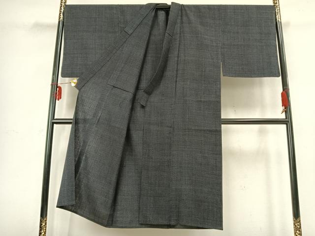 平和屋着物▽男性　結城紬　単衣　80亀甲　総詰め　正絹　逸品　AABB2356fy 平和屋着物▽男性 結城紬 単衣 80亀甲 総詰め 正絹 逸品 AABB2356fy