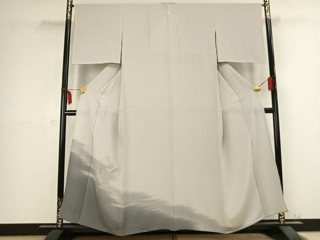 平和屋着物▽訪問着　単衣　刺繍　草花文　暈し染め　正絹　逸品　AABB2364fy