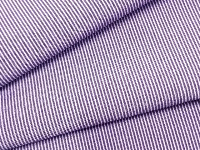 平和屋着物▽江戸小紋　単衣　万筋　紫色×白色　洗える着物　AABB2421fy