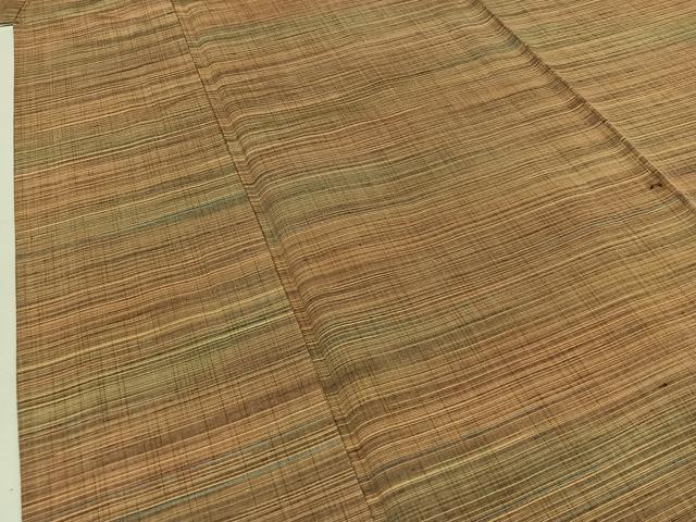 平和屋着物▽上質な紬 単衣 横段文 正絹 逸品 AABB2448jhの通販はau