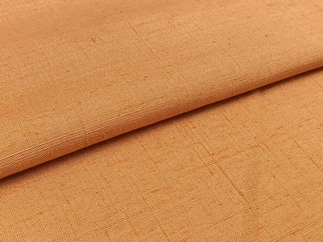 平和屋着物▽上質な紬 単衣 色無地 東雲色 誉志多