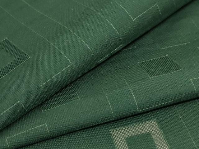 平和屋着物＊夏物　小紋　紗　幾何学文　正絹　逸品　AABB2507jd