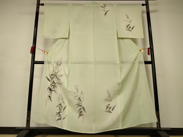 平和屋着物＊夏物　訪問着　絽　枝葉文　暈し染め　正絹　逸品　AABB2516jd 平和屋着物＊夏物 訪問着 絽 枝葉文 暈し染め 正絹 逸品 AABB2516jdの
