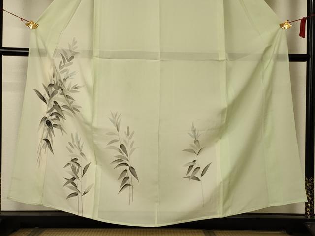平和屋着物＊夏物　訪問着　絽　枝葉文　暈し染め　正絹　逸品　AABB2516jd 平和屋着物＊夏物 訪問着 絽 枝葉文 暈し染め 正絹 逸品 AABB2516jdの