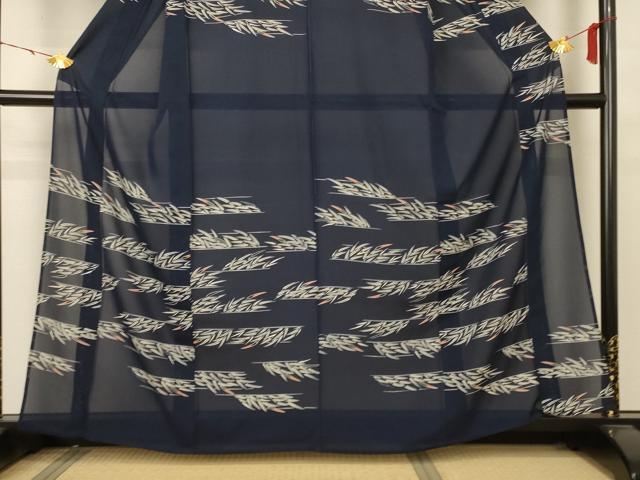 平和屋着物＊夏物　訪問着　絽　草葉文　正絹　逸品　AABB2550jd_2