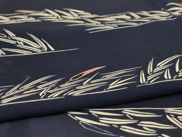平和屋着物＊夏物　訪問着　絽　草葉文　正絹　逸品　AABB2550jd_4