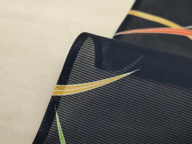 平和屋着物＊夏物 小紋 絽 芝文 洗える着物 AABB2610jd