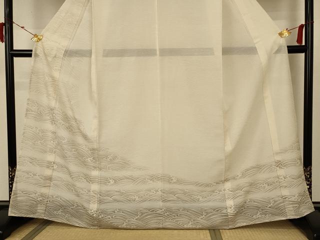 平和屋着物＊夏物　訪問着　変わり絽　立波文　洗える着物　AABB2612jd 平和屋着物＊夏物 訪問着 変わり絽 立波文 洗える着物 AABB2612jdの