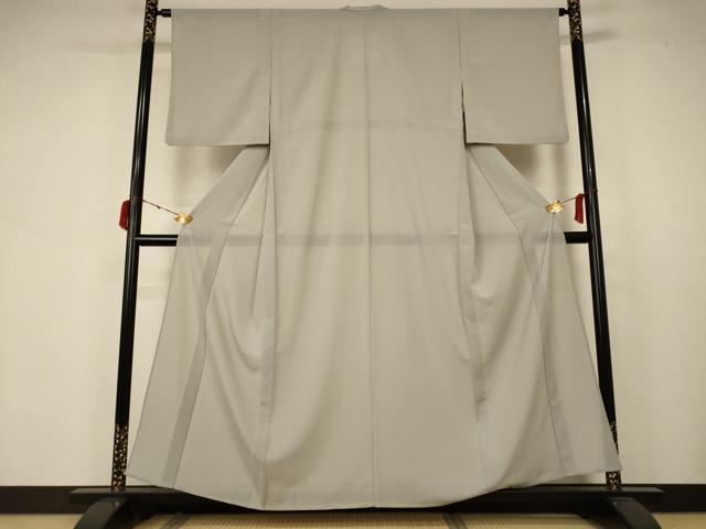 平和屋着物＊夏物　色無地　絽　砂色　洗える着物　AABB2618jd