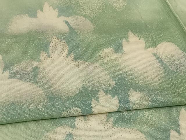 平和屋着物＊夏物 訪問着 絽 草花文 暈し染め 正絹 逸品 AABB2627jdの