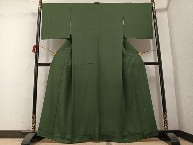 平和屋着物●染色作家　斉藤三才　小紋　小花文　正絹　逸品　AABB2951ph