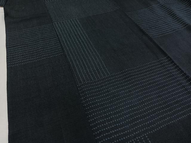 平和屋着物▽池田重子コレクション 結城ちぢみ 奥順謹製 はたおり娘