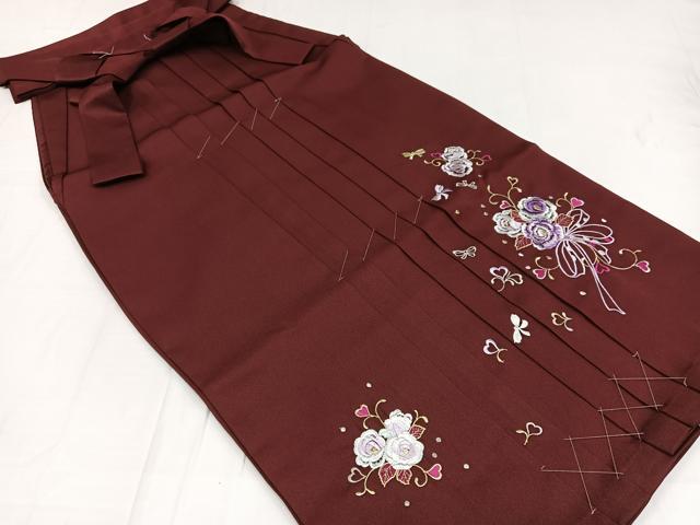 平和屋着物●行灯袴　刺繍　舞花文　金糸　洗える着物　未使用　AABB3615ph