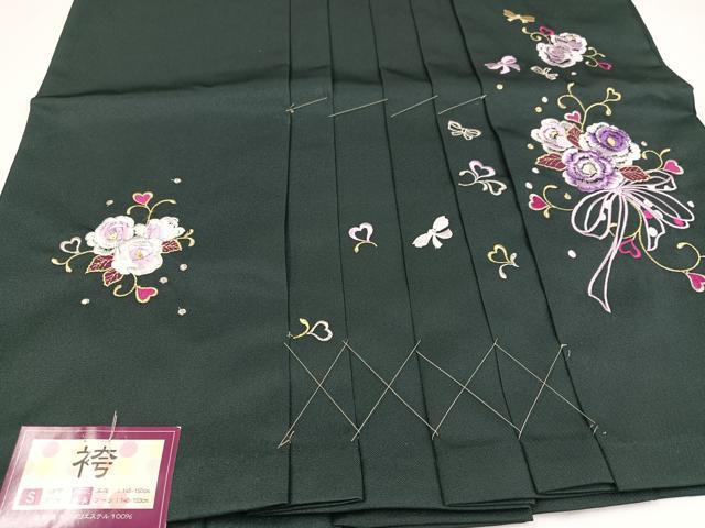 平和屋着物○行灯袴 刺繍 舞花文 金糸 洗える着物 未使用 AABB3616ph