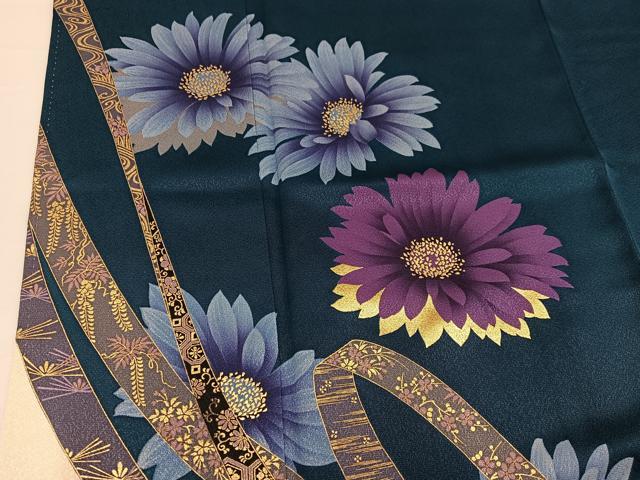 平和屋着物○豪華振袖 舞花文 金彩 正絹 逸品 AABB3626ph