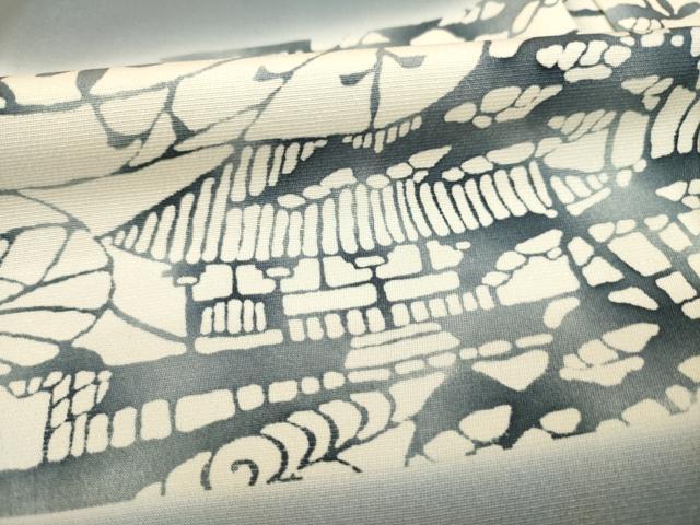 平和屋着物○訪問着 型染め 横段風景文 正絹 逸品 AABB3836ck